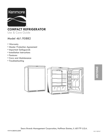 Sears Kenmore 461 95882 Owner S Manual Manualzz