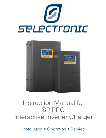 Installation-System Configuration. Selectronic SP Pro | Manualzz