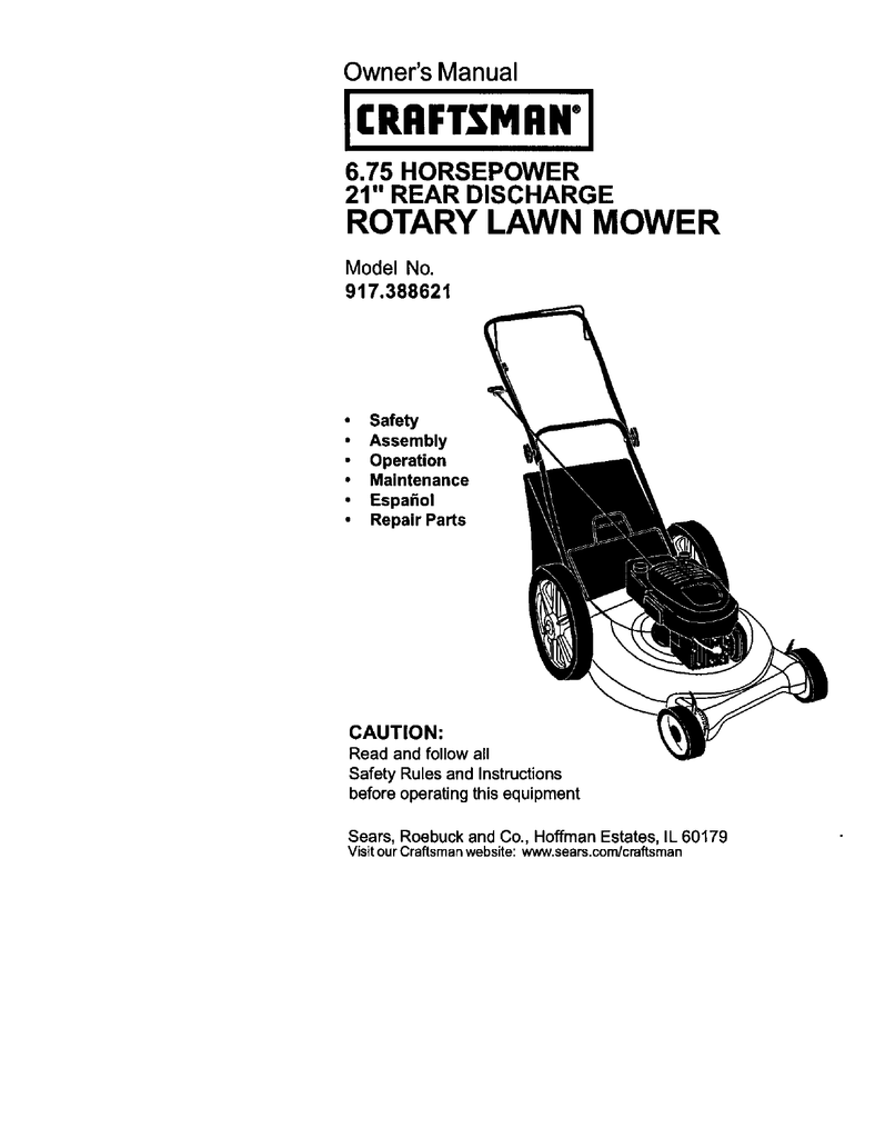 Craftsman 6 75 Lawn Mower Parts Manual | Reviewmotors.co