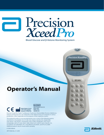 Abbott Precision XceedPro Operator`s manual | Manualzz