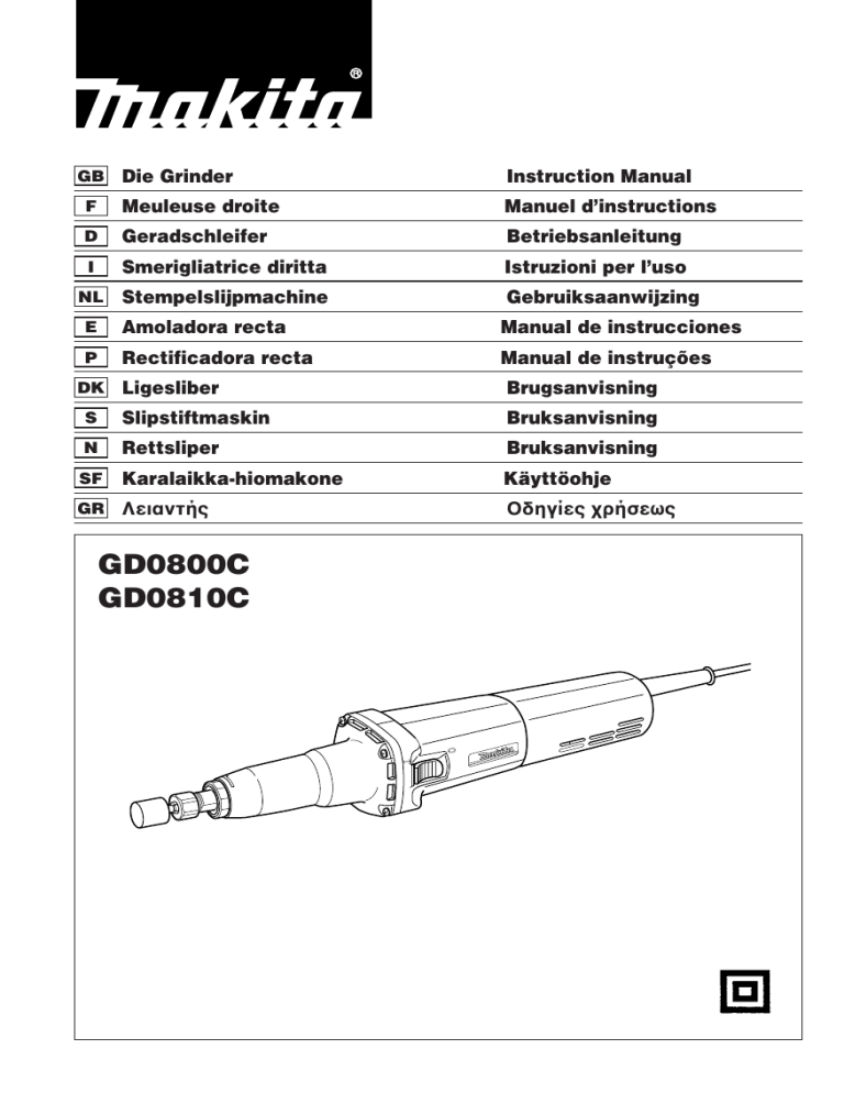 Makita Gd0810c User Manual Manualzz