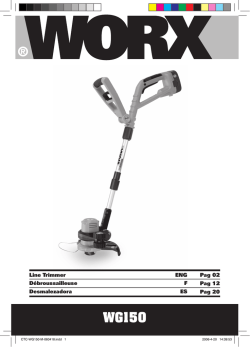 Worx WG150 Instructions manual Manual Owner s manual