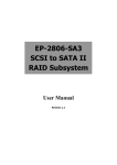 RAID Subsystem EP-2806 SA3 User Manual