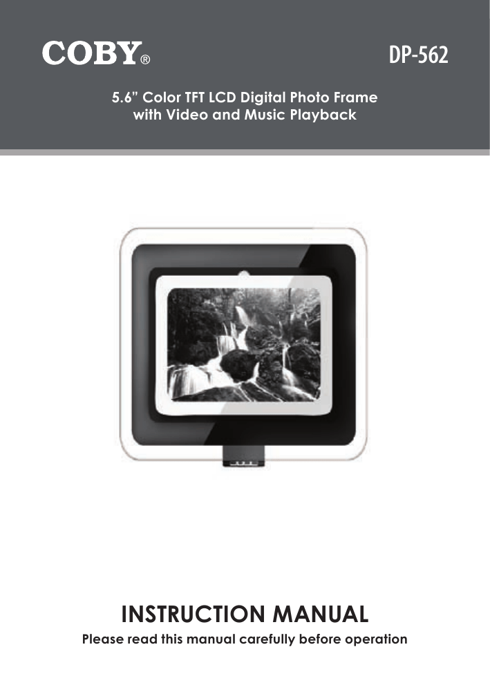 Coby Dp562 Digital Photo Frame Instruction Manual Manualzz Com
