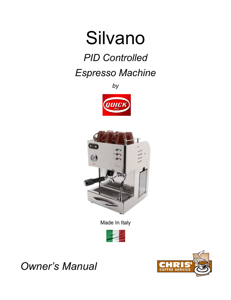 Chris Coffee Service Silvano Owner`s 