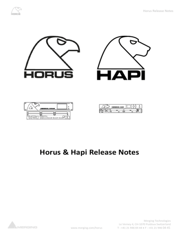 Merging Horus User manual | Manualzz