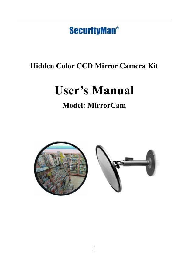 securityman mirrorcam