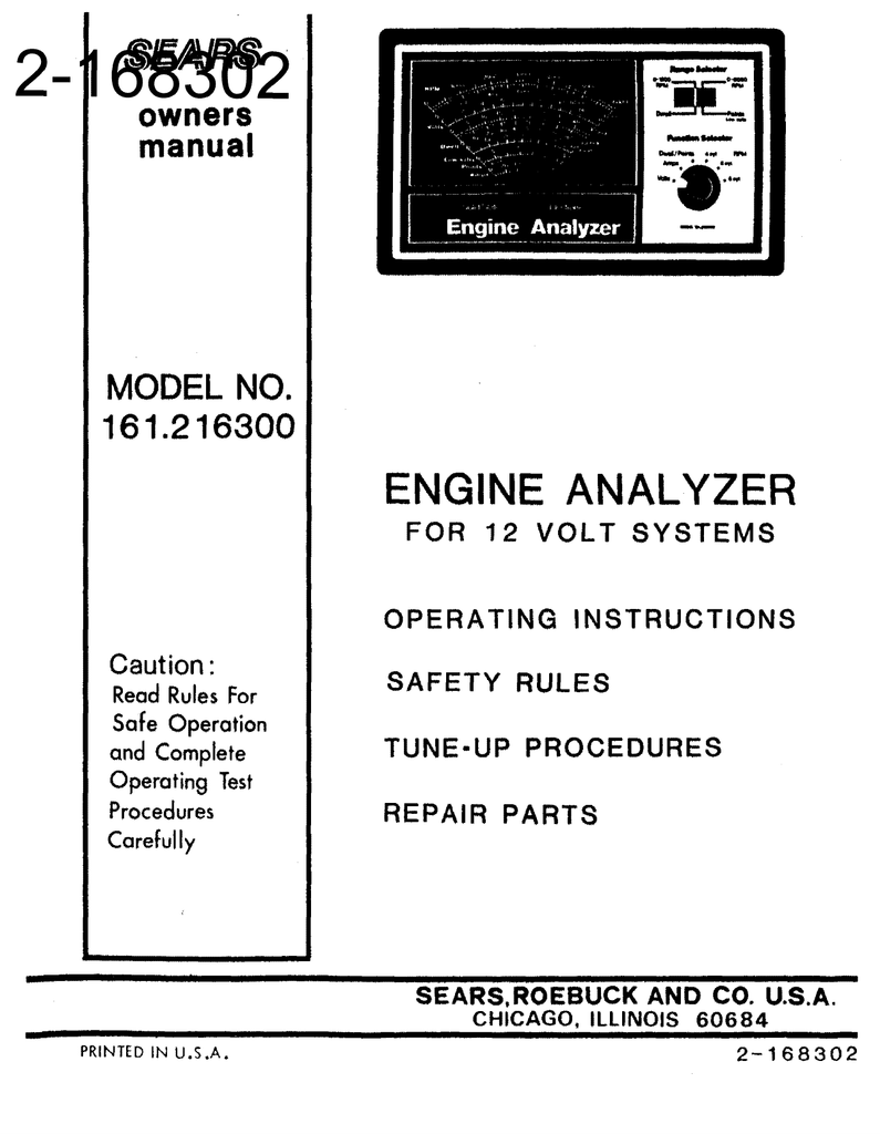 Craftsman 161.216300 Service manual | manualzz.com