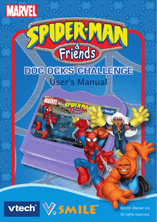 Vtech V Smile Spiderman Friends Ii Doc Ock S Challenge User Manual Manualzz