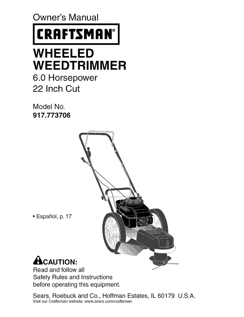 Craftsman 917.773706 Owner`s manual | manualzz.com