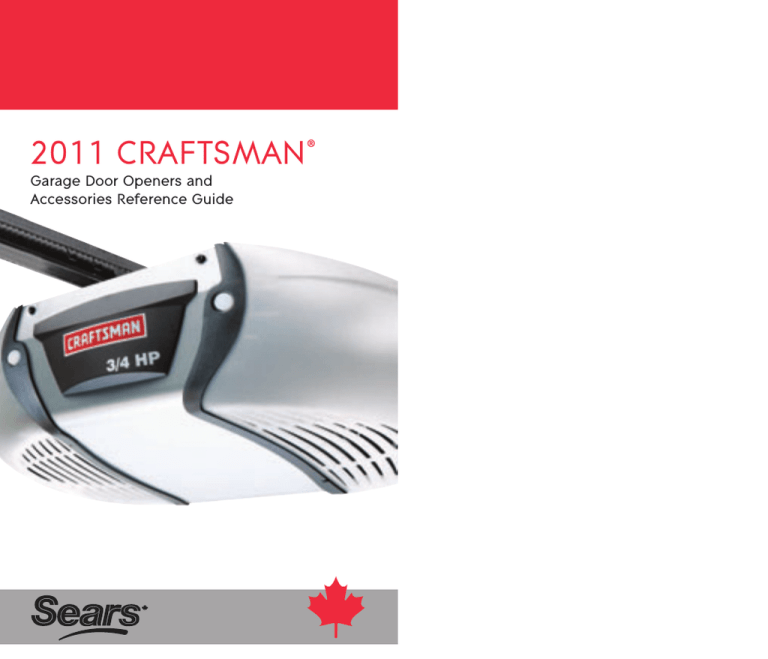 Crafstman 139 18803 Specifications Manualzz - How To Adjust The Chain On A Sears Garage Door Opener