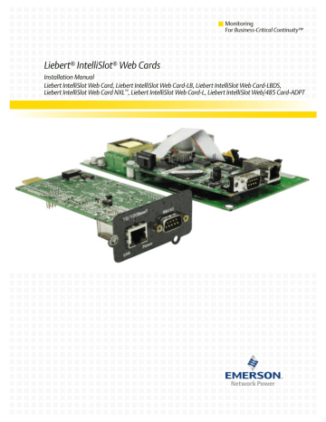 Emerson Liebert ICOM Installation Manual | Manualzz