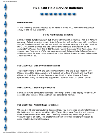 Zenith Z-100 Series Service manual | Manualzz