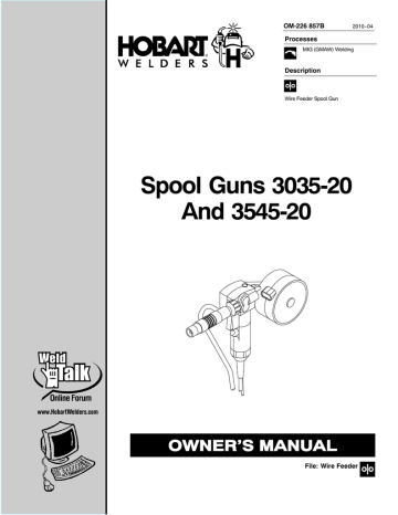 Miller Electric 3545 Owner`s manual | Manualzz