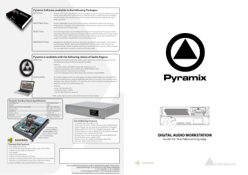 Merging | User manual | Pyramix Brochure | Manualzz