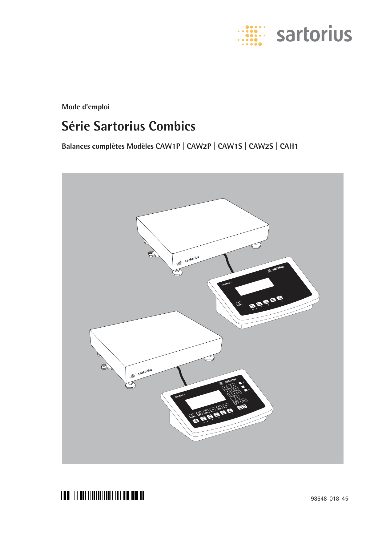 Série Sartorius Combics Manualzz