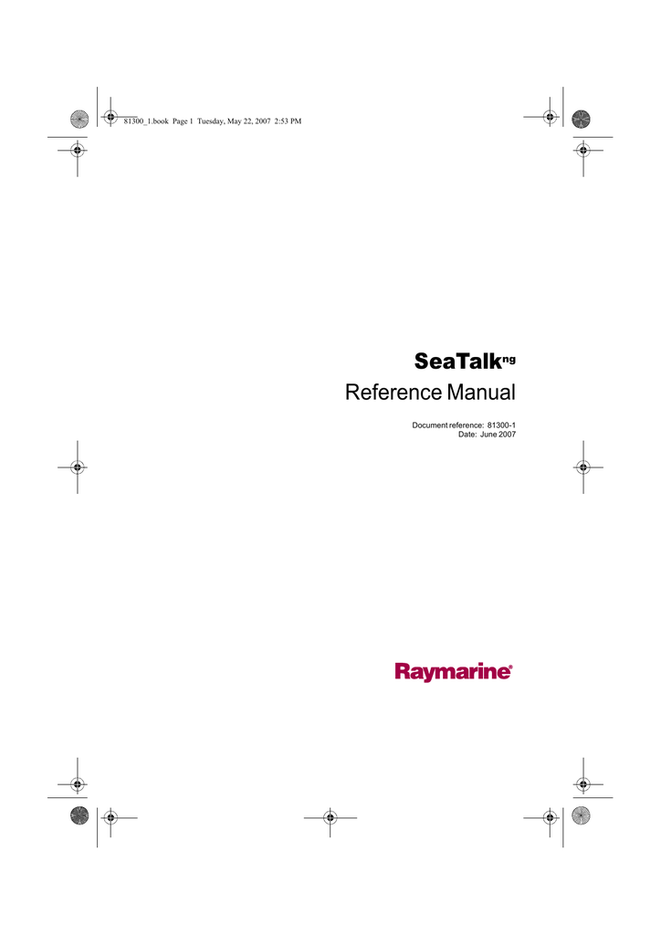 Raymarine Seatalk Seatalk Ng Specifications Manualzz