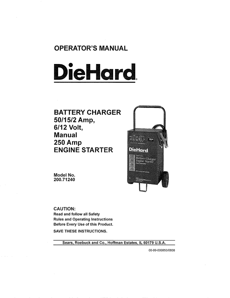 DieHard  Operator`s manual | Manualzz