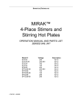 MIRAK 725 series Specifications