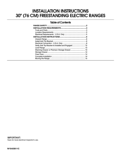 Whirlpool MER8880AB - Installation Instructions, Installation guide