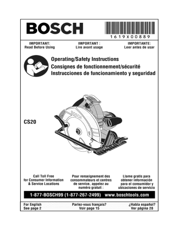 Bosch CS10 - 7-1/4" Circular Saw (0601672039