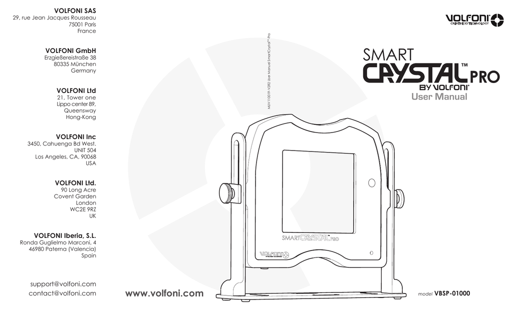 Volfoni SmartCRYSTAL Pro User manual | Manualzz