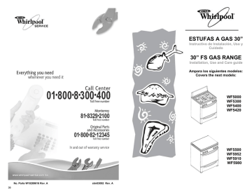 Whirlpool | WF5420 | User manual | WF5000, WF5300 | Manualzz
