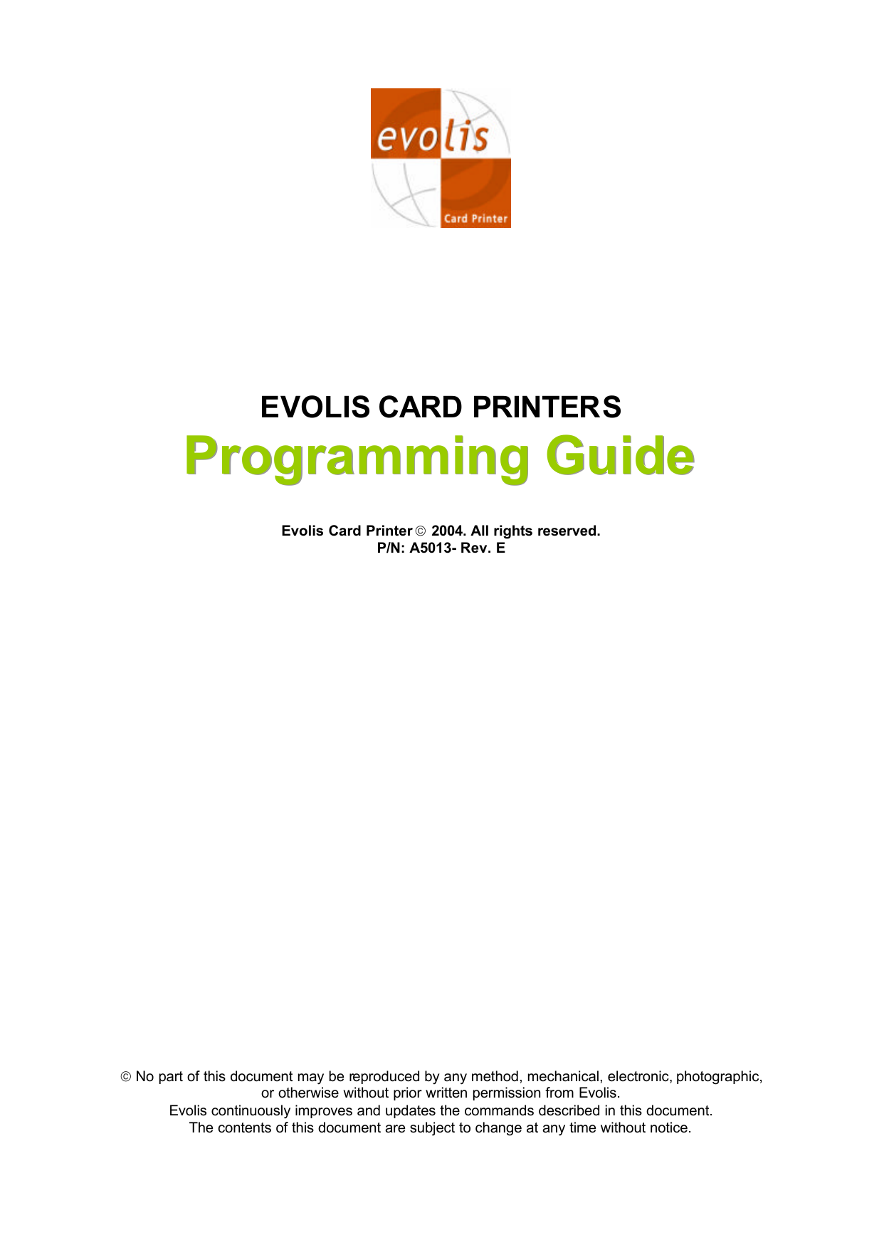 evolis primacy printer commands