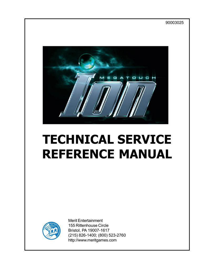 MERIT INDUSTRIES Ion Rx Service manual | Manualzz