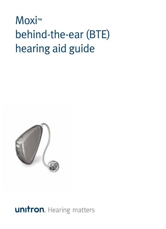 Unitron Moxi Operating instructions Manualzz