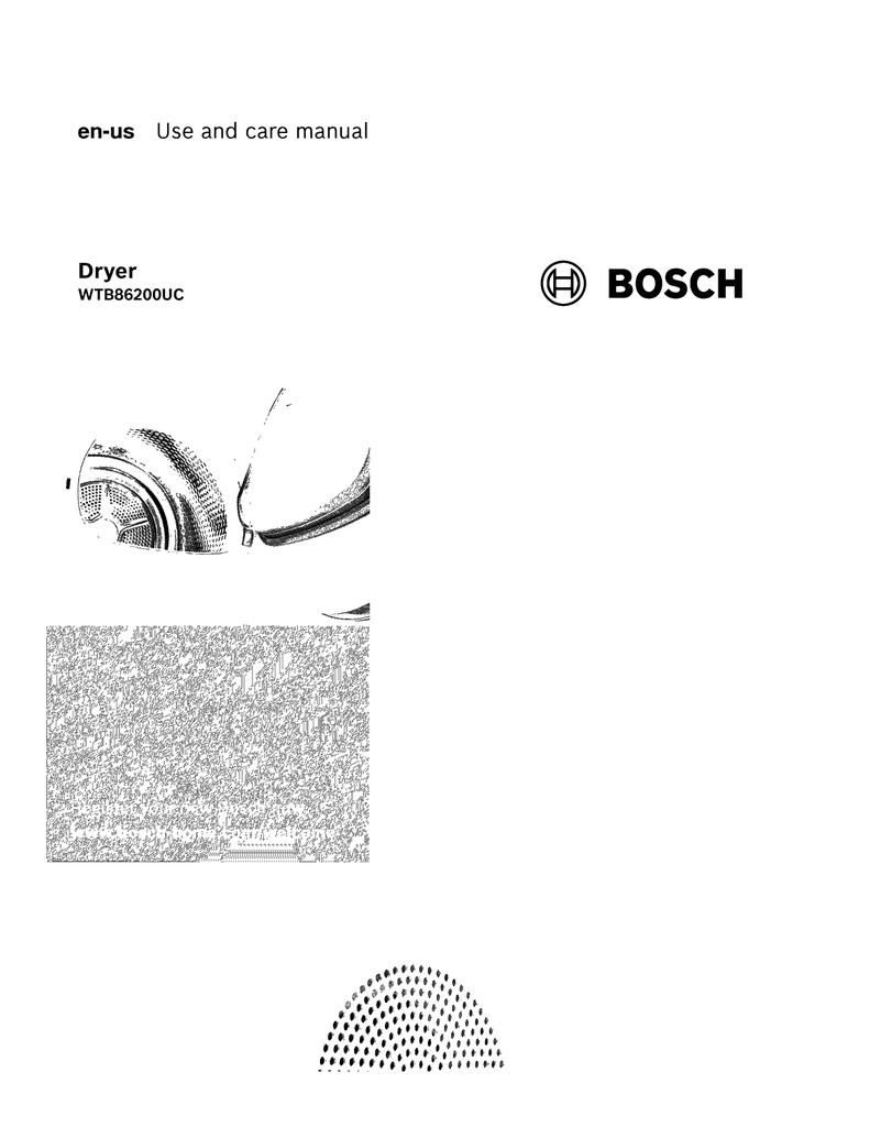 Bosch T20 Ul Operating Instructions Manualzz