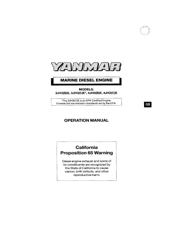 Yanmar 4JH3E User manual | Manualzz