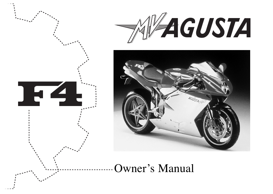 Mv Agusta F4 750 Owner S Manual Manualzz