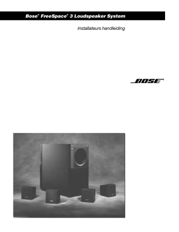 Handleiding | Bose FreeSpace 3-luidsprekersysteem | Manualzz