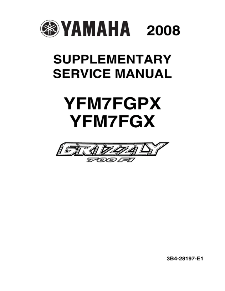 Yamaha Yfm7fgx Service Manual Manualzz