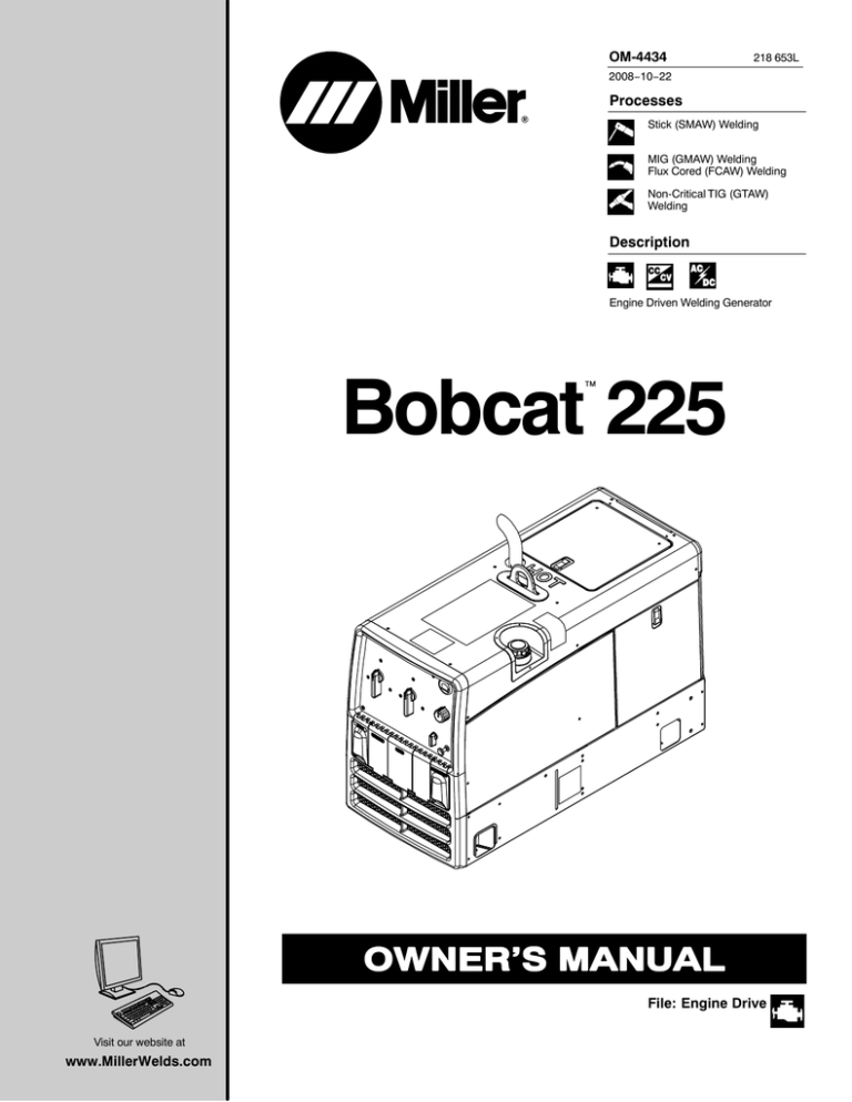 Miller Bobcat 260 Manual