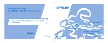 Owner's manual | Yamaha XVS1100ATT Owner`s manual | Manualzz