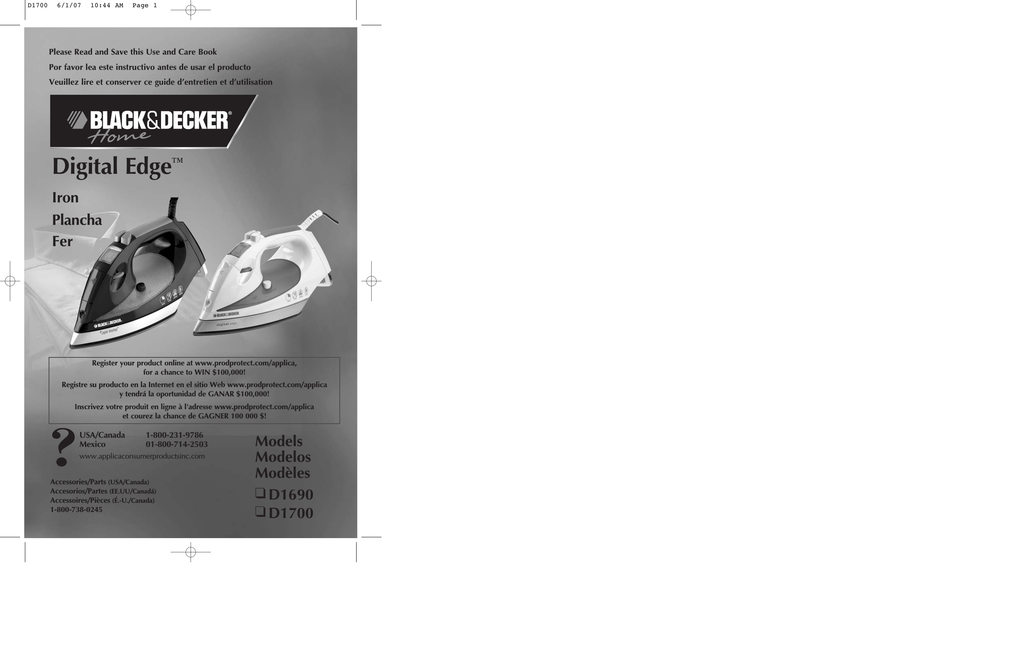 User manual Black & Decker F67E (English - 13 pages)