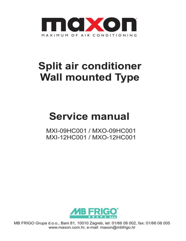 Chigo Split Floor-Standing Air Conditioner Service manual | Manualzz