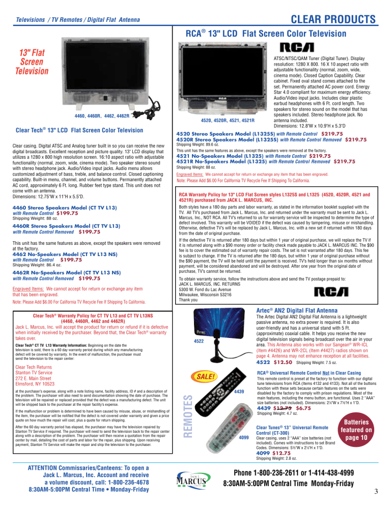 clear tech tv manual