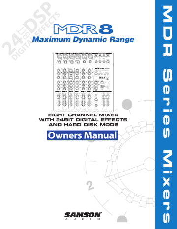 Samson MDR8 Specifications | Manualzz