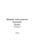 Autostar Suite Desktop Observing User Manual