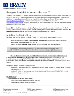 Brady Bp Pr 300 Plus Series User Manual Manualzz Com