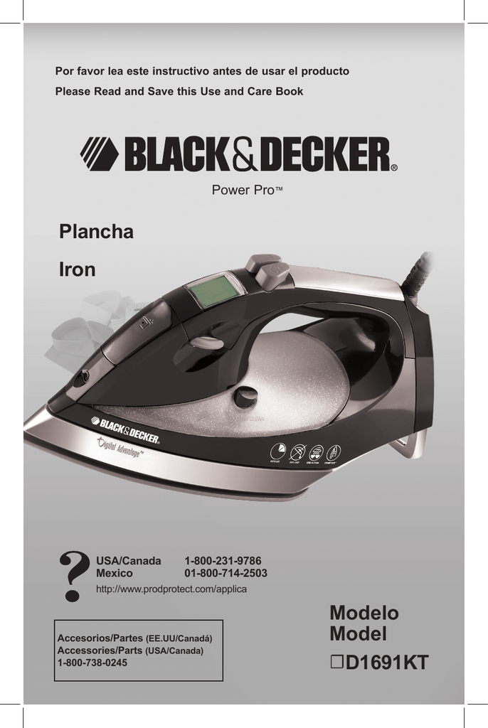 Black & decker Digital Advantage D1650 Manuals