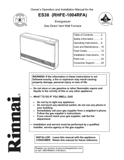 Rinnai RHFE-1004FA - Installation manual, Owner's manual, User manual |  manualzz.com