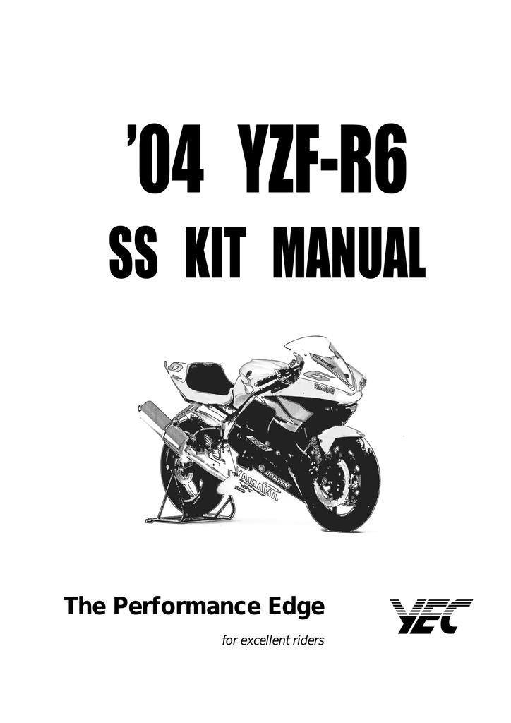 Yamaha YZF-R6 L 2000 Specifications | Manualzz