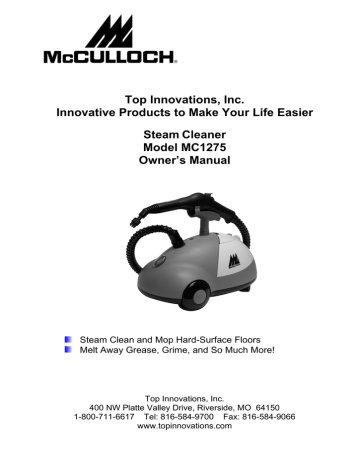 McCulloch MC1275 Owner`s manual | Manualzz