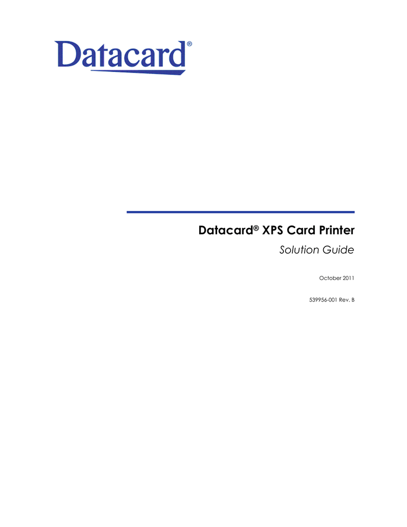 DataCard CD800 User guide | Manualzz