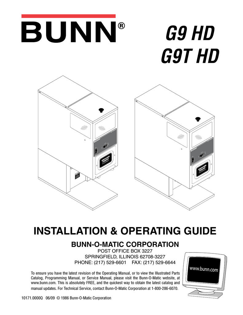 Installation operation manual