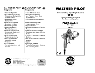 WALTHER PILOT PILOT Misch-N Operating instructions | Manualzz